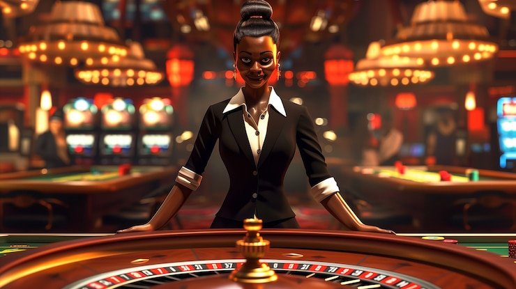 Tampilan pengganda kilat sebelum pembagian kartu Pengganda kilat ditampilkan di atas meja Lightning Baccarat sebelum setiap tangan dibagikan